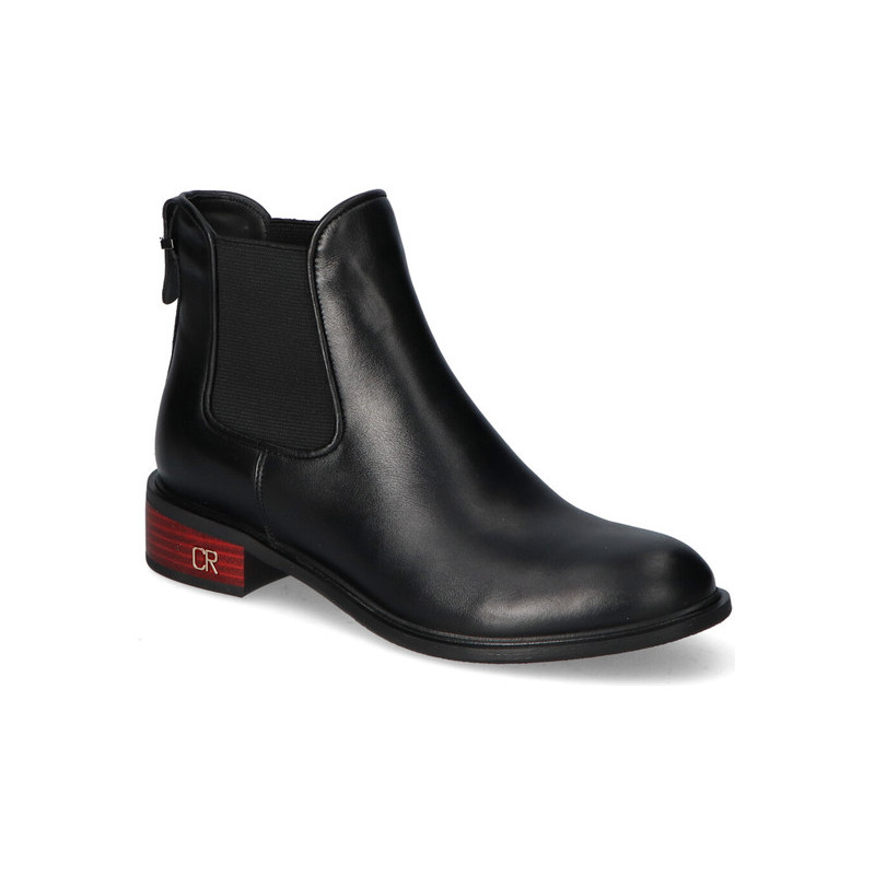 Botki Carinii ze skóry w stylu casual