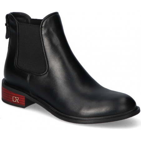 Botki Carinii ze skóry w stylu casual