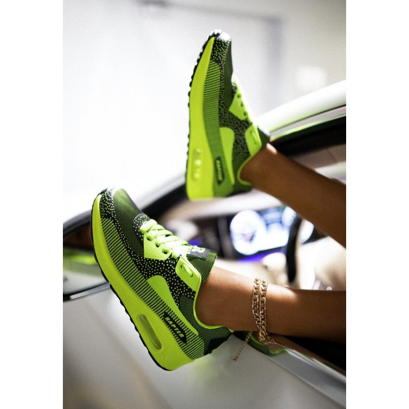 Renee lime green buty sportowe candy
