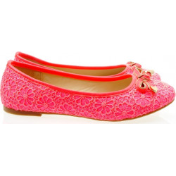 Różowe balerinki Family Shoes dla dziewczynek