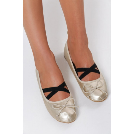 Różowe baleriny renee w stylu casual z płaską podeszwą