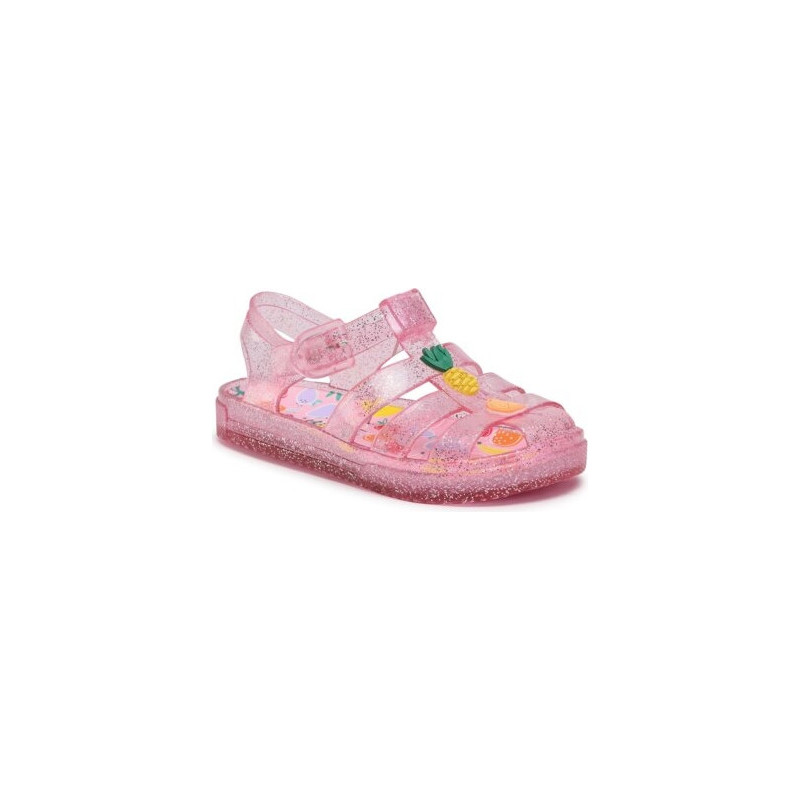 Różowe buty dziecięce letnie Nelli Blu dla dziewczynek na rzepy