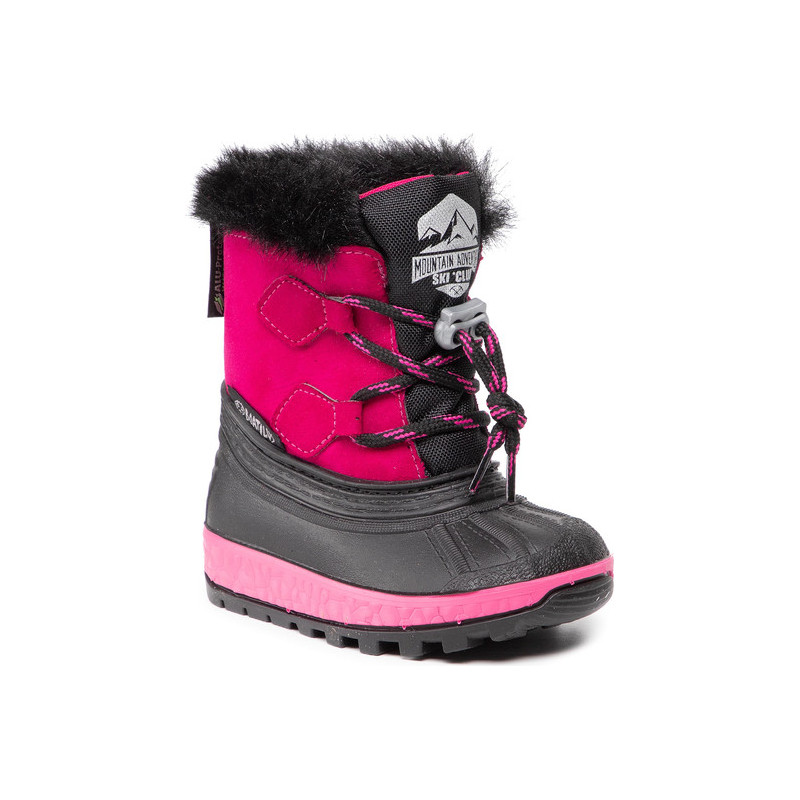 Różowe buty dziecięce zimowe Boatilus sznurowane