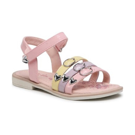 Różowe buty dziecięce letnie Nelli Blu na rzepy