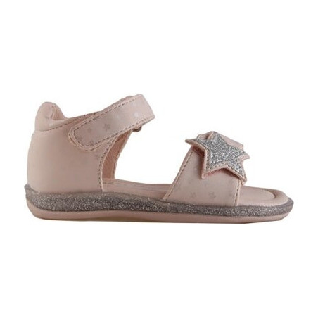 Różowe buty dziecięce letnie Nelli Blu ze skóry