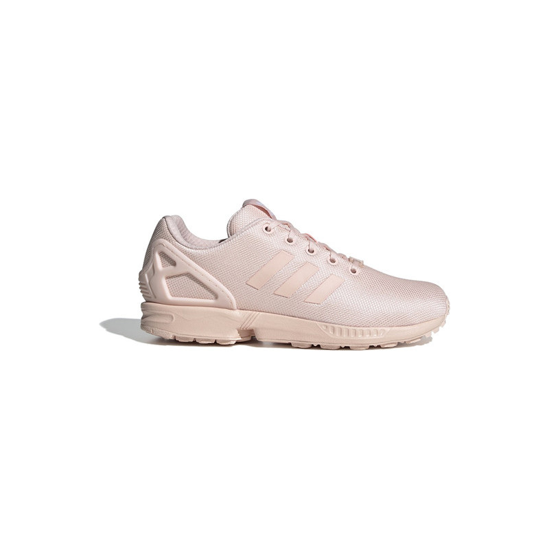 Różowe buty sportowe Adidas z płaską podeszwą zx flux