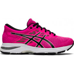 Różowe buty sportowe ASICS w sportowym stylu zx flux sznurowane