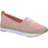 Różowe espadryle Calvin Klein z płaską podeszwą w stylu casual