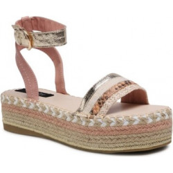 Różowe espadryle DeeZee w stylu casual