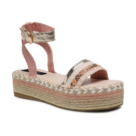 Różowe espadryle DeeZee w stylu casual