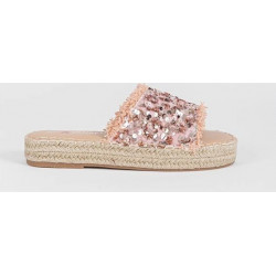 Różowe espadryle Gemre.com.pl w stylu casual